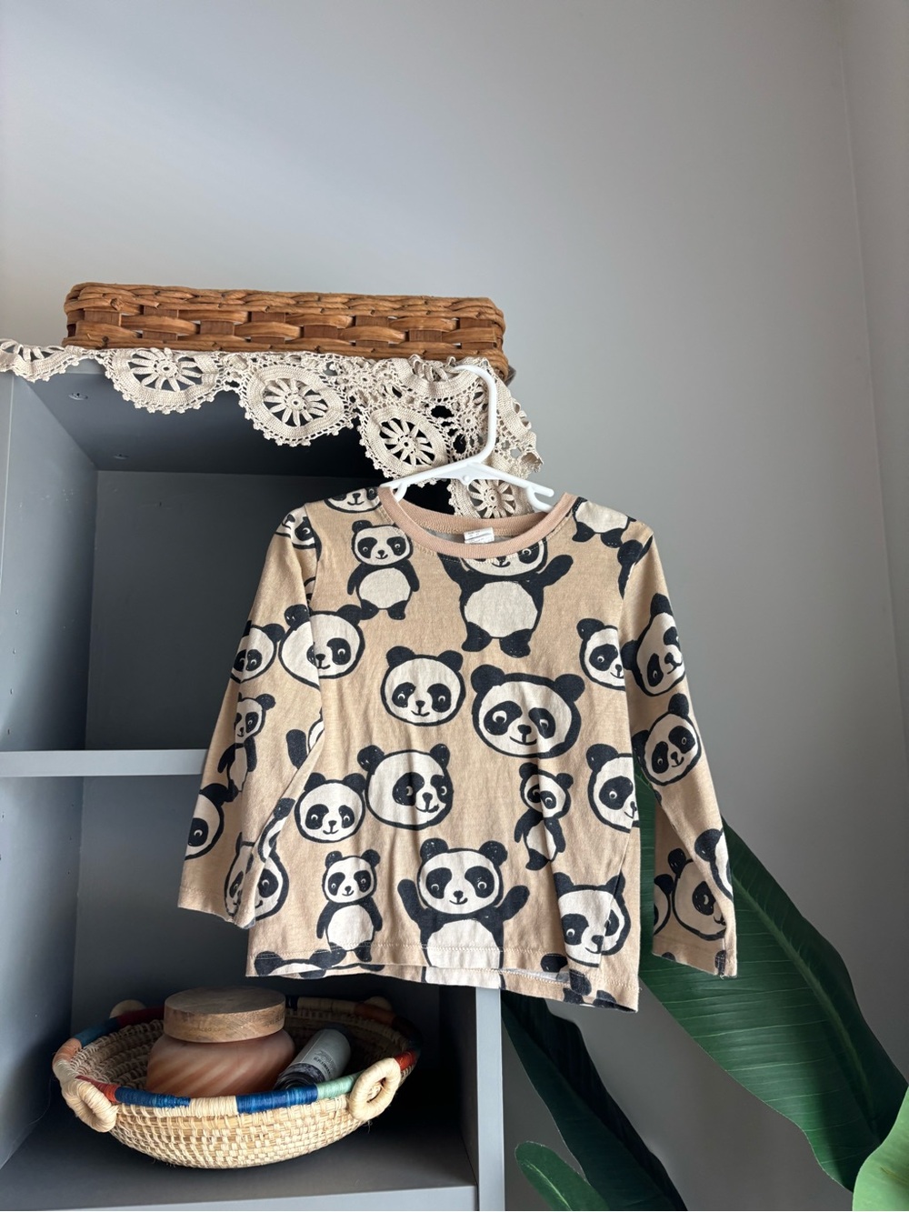 H&M panda print longsleeve tee for toddler